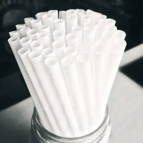 8in Plant Starch Individually Wrapped Straws (100pc*30bag) 独立淀粉吸管
