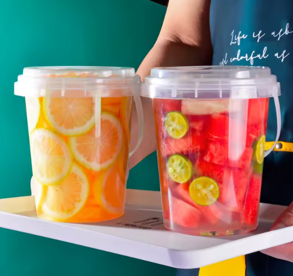 32oz Clear Bucket Cup with Handle