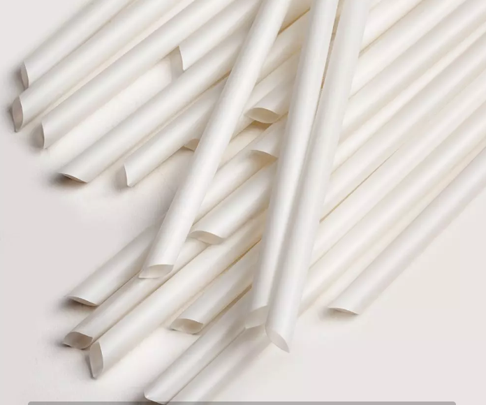 White Unwrap Pointed Straws 小吸管