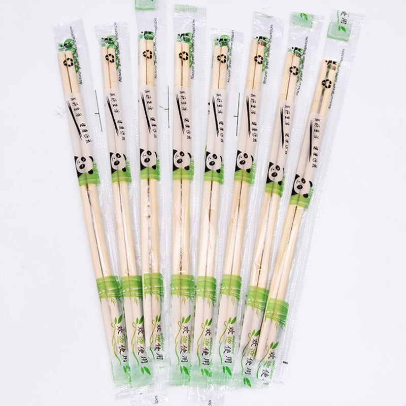 6mm Bamboo Platic Wrap Chopstick 3000pcs 8寸竹筷子