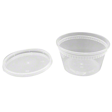 KY12oz  Deli Soup Cup With Lid/ 240pc 膠湯杯連蓋子