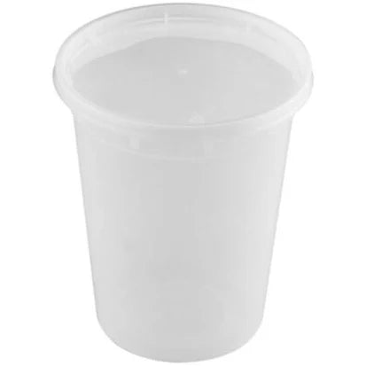 KY 32oz Deli Soup Cup With Lid/ 240pc 薄膠湯杯連蓋子